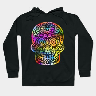 Hipster Halloween Day of the Dead Skull Hoodie